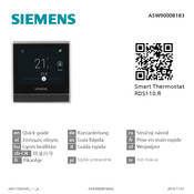 Siemens RDS110.R Korte Gebruiksaanwijzing