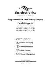 tbs electronics OCD 12/24-30 Gebruiksaanwijzing