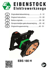 EIBENSTOCK EBS 180 H Oorspronkelijke Gebruiksaanwijzing