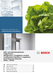 Bosch KIF52 Series Gebruiksaanwijzing