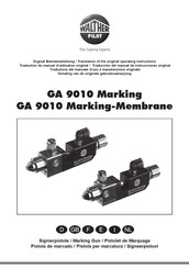 WALTHER PILOT GA 9010 Marking-Membrane Vertaling Van De Originele Gebruiksaanwijzing