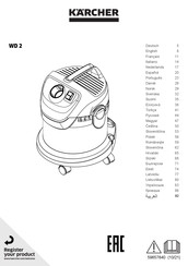 Kärcher WD 2 Originele Gebruiksaanwijzing
