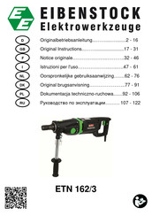 EIBENSTOCK ETN 162/3 Oorspronkelijke Gebruiksaanwijzing
