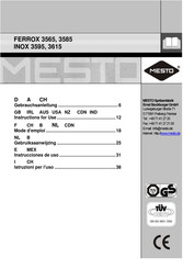 Mesto INOX 3615 Gebruiksaanwijzing