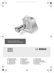 Bosch MUZ5NV2 Gebruiksaanwijzing