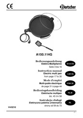 Bartscher A150114G Bedieningshandleiding