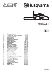 Husqvarna 120 Mark II Gebruiksaanwijzing