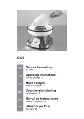 gourmetmaxx 07329 Gebruikershandleiding