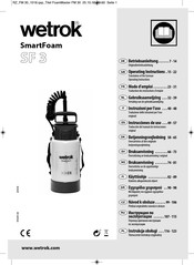 Wetrok SmartFoam SF 3 Gebruiksaanwijzing