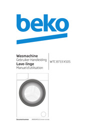 Beko WTC 8733 XS0S Gebruikershandleiding