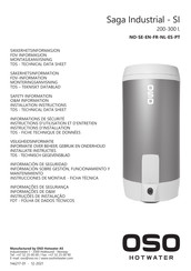 OSO HOTWATER Saga Industrial Handleiding