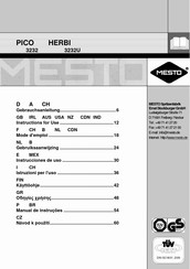 Mesto PICO 3232 Gebruiksaanwijzing