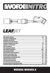 Worx Nitro LeafJet WG585E Oorspronkelijke Gebruiksaanwijzing