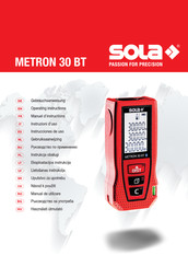 Sola METRON 30 BT Gebruiksaanwijzing