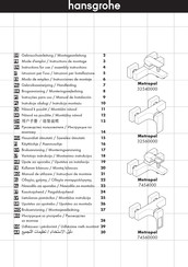 Hansgrohe Metropol 74560000 Gebruiksaanwijzing