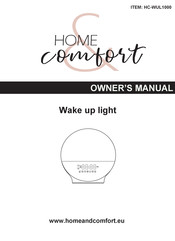 Home Comfort Wake up light Gebruikershandleiding