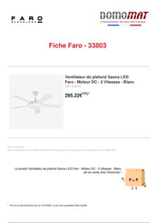 Faro Barcelona Saona 33803 Installatiehandleiding