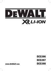 DeWalt XR Li-Ion DCS398 Vertaling Van De Originele Handleiding