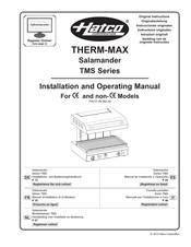 Hatco THERM-MAX TMS Series Handleiding Voor Bediening En Installatie