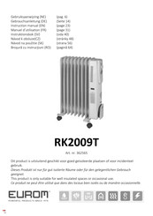 EUROM RK2009T Gebruiksaanwijzing