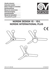 Vortice NORDIK DESIGN 1S/L Gebruiksaanwijzing