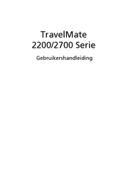 Acer TravelMate 2700 Series Gebruikershandleiding