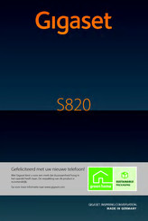 Gigaset S820 Touch & Type Handleiding
