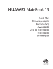 Huawei MateBook 13 Snelstartgids