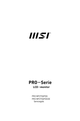 MSI PRO MP275QPDGDE Servicehandleiding