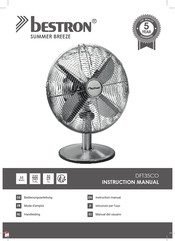 Bestron Summer Breeze DFT35CO Handleiding