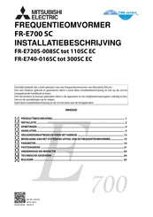 Mitsubishi Electric FR-E720S-030SC Installatiehandleiding