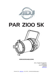 ADJ PAR Z100 5K Gebruikershandleiding