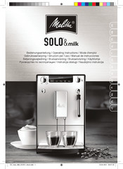 Melitta Solo & Milk Gebruiksaanwijzing