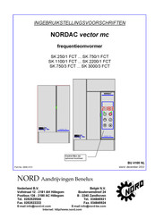 nord NORDAC vector mc SK 1100/1 FCT Installatie- En Gebruikersvoorschrift