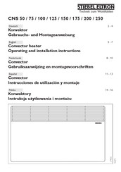 Stiebel Eltron CNS 75 Montagevoorschrift En Gebruiksaanwijzing