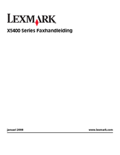 Lexmark X5400 Series Handleiding