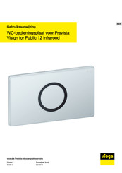 Viega Prevista Visign for Public 12 8635.1 Gebruiksaanwijzing