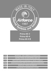 AIRFORCE Prima 60-3 Montagevoorschrift En Gebruiksaanwijzing