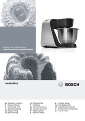 Bosch MUM55761 Gebruiksaanwijzing