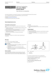 Endress+Hauser Micropilot FMR20 Modbus RS485 Beknopte Handleiding