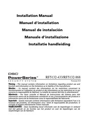 DSC PowerSeries RF5132-868 Installatiehandleiding