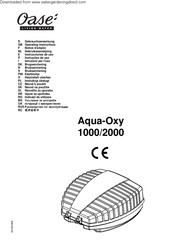 Oase AquaOxy 2000 Gebruiksaanwijzing