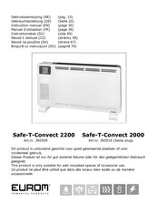 EUROM Safe-T-Convect 2000 Gebruiksaanwijzing