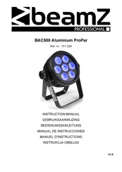 Beamz professional Aluminium ProPar BAC500 Gebruiksaanwijzing