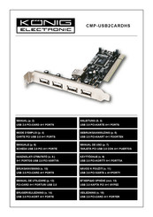 König Electronic CMP-USB2CARDHS Gebruiksaanwijzing