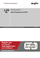 EWM alpha Q Progress drive 4D EF Bedieningshandleidingen