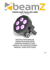 Beamz FlatPAR 5x8W Quad LED's DMX Gebruiksaanwijzing