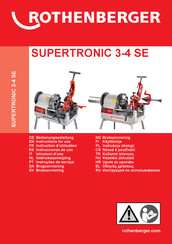 Rothenberger SUPERTRONIC 3 SE Gebruiksaanwijzing