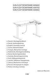 Sun-Flex DESKFRAME 600802 Montagehandleiding