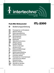 INTERTECHNO ITL-2300 Bedieningshandleiding